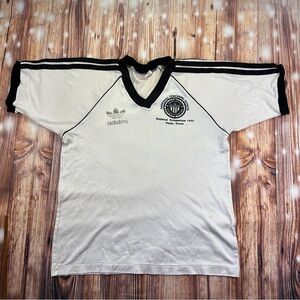 Vintage 90s Adidas National Coaching School Tshirt Size Medíum